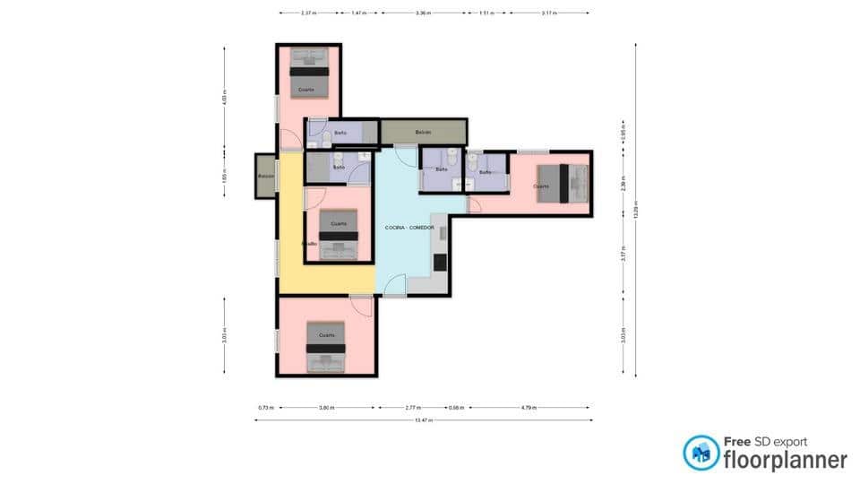 4 sovrum Lägenhet till salu i Alicante stad - 266 500 € (Ref: 9873536)