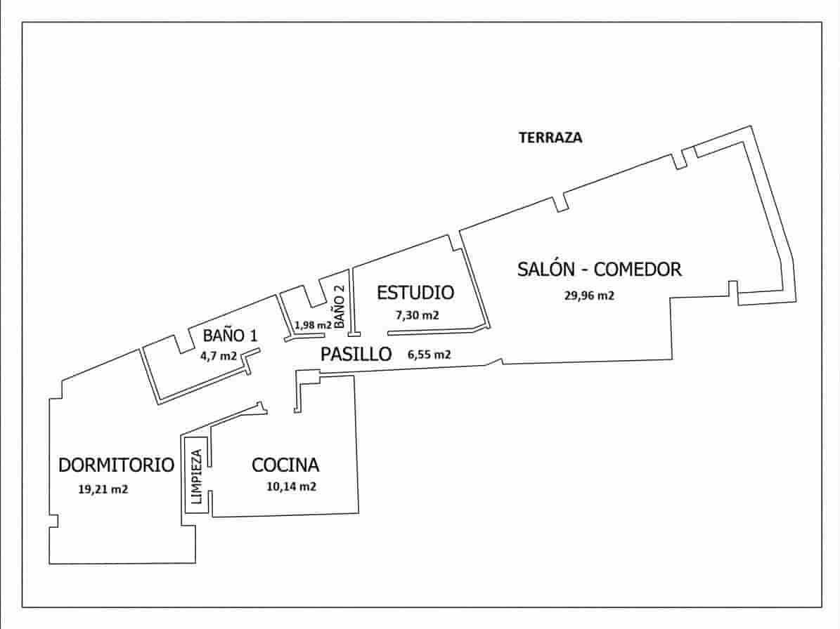2 Zimmer Penthouse zu verkaufen in Valencia Stadt mit Garage - 830.000 € (Ref: 10015059)