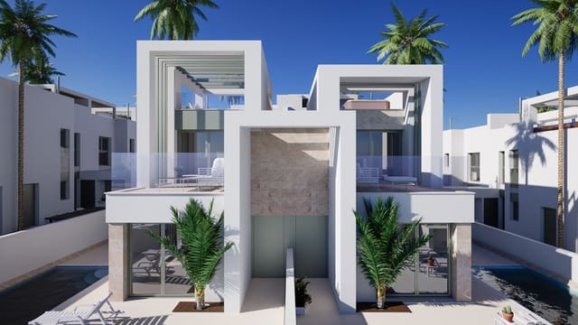 3 soveværelse Semi-Rækkehus til salg i Ciudad Quesada, Rojales med swimmingpool garage - € 399.000 (Ref: 10160673)