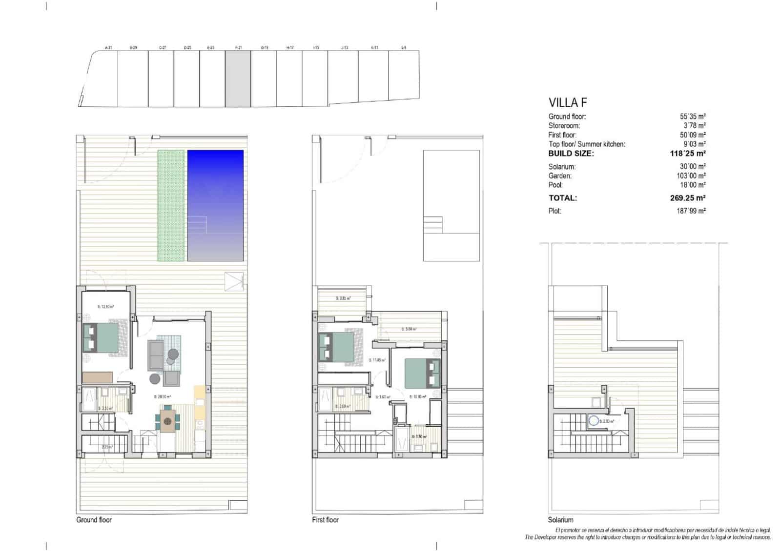 3 quarto Moradia para venda em Los Narejos com piscina - 659 000 € (Ref: 8964406)