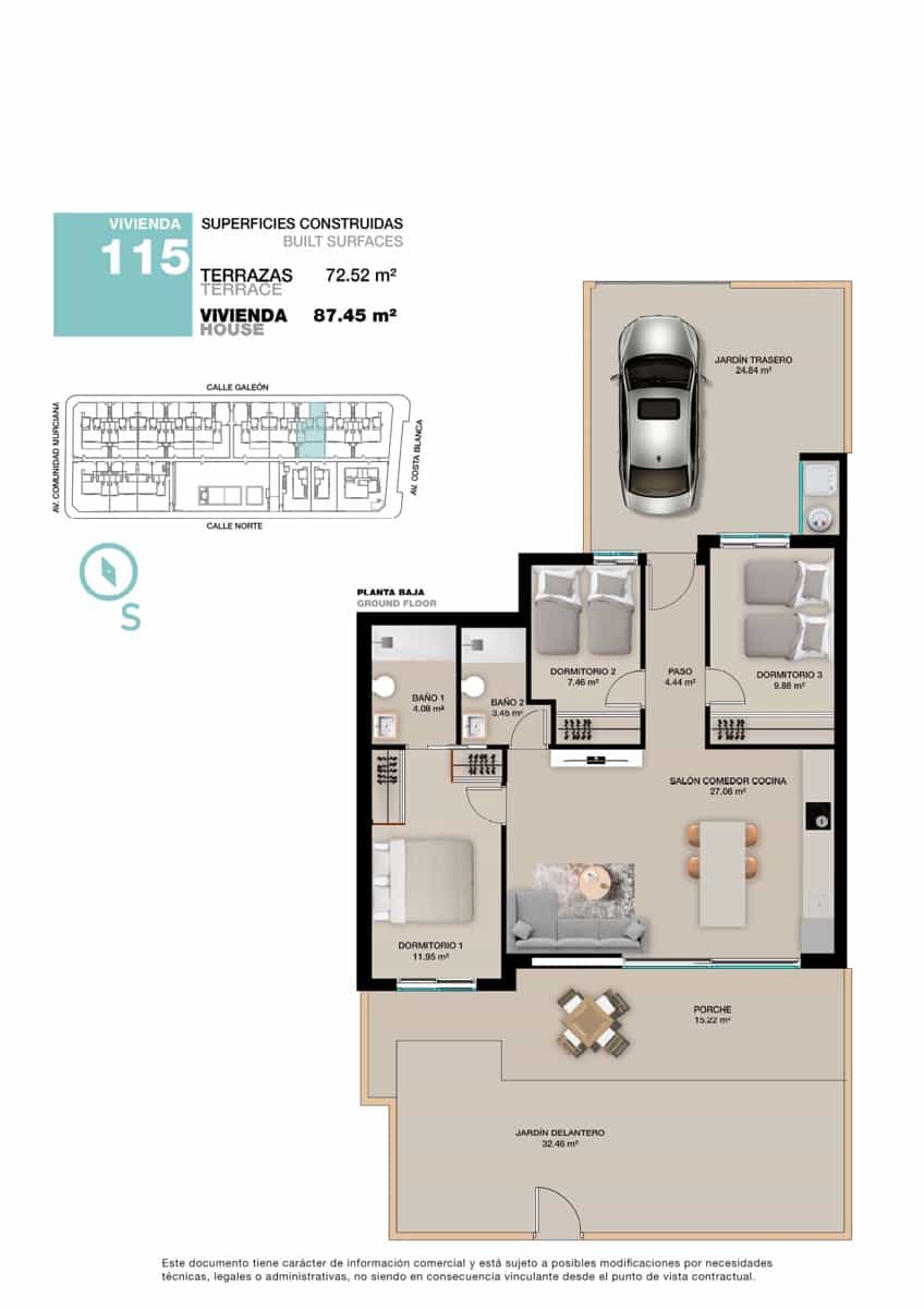 2 bedroom Flat for sale in Pilar de la Horadada with pool - € 370,000 (Ref: 8964417)