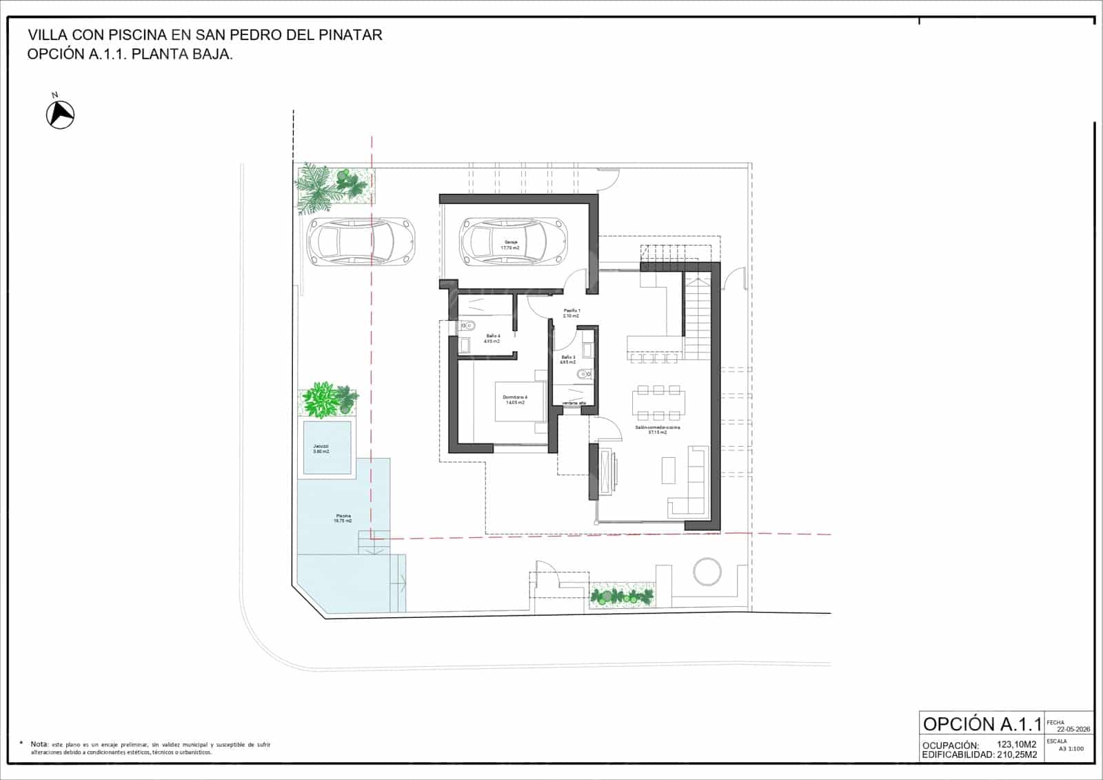 4 bedroom Villa for sale in San Pedro del Pinatar with pool - € 890,000 (Ref: 8964426)