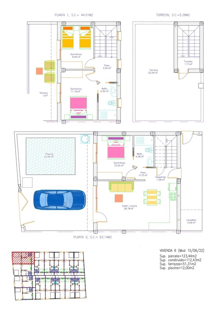 3 soveværelse Semi-Rækkehus til salg i Avileses med swimmingpool - € 269.000 (Ref: 8964427)