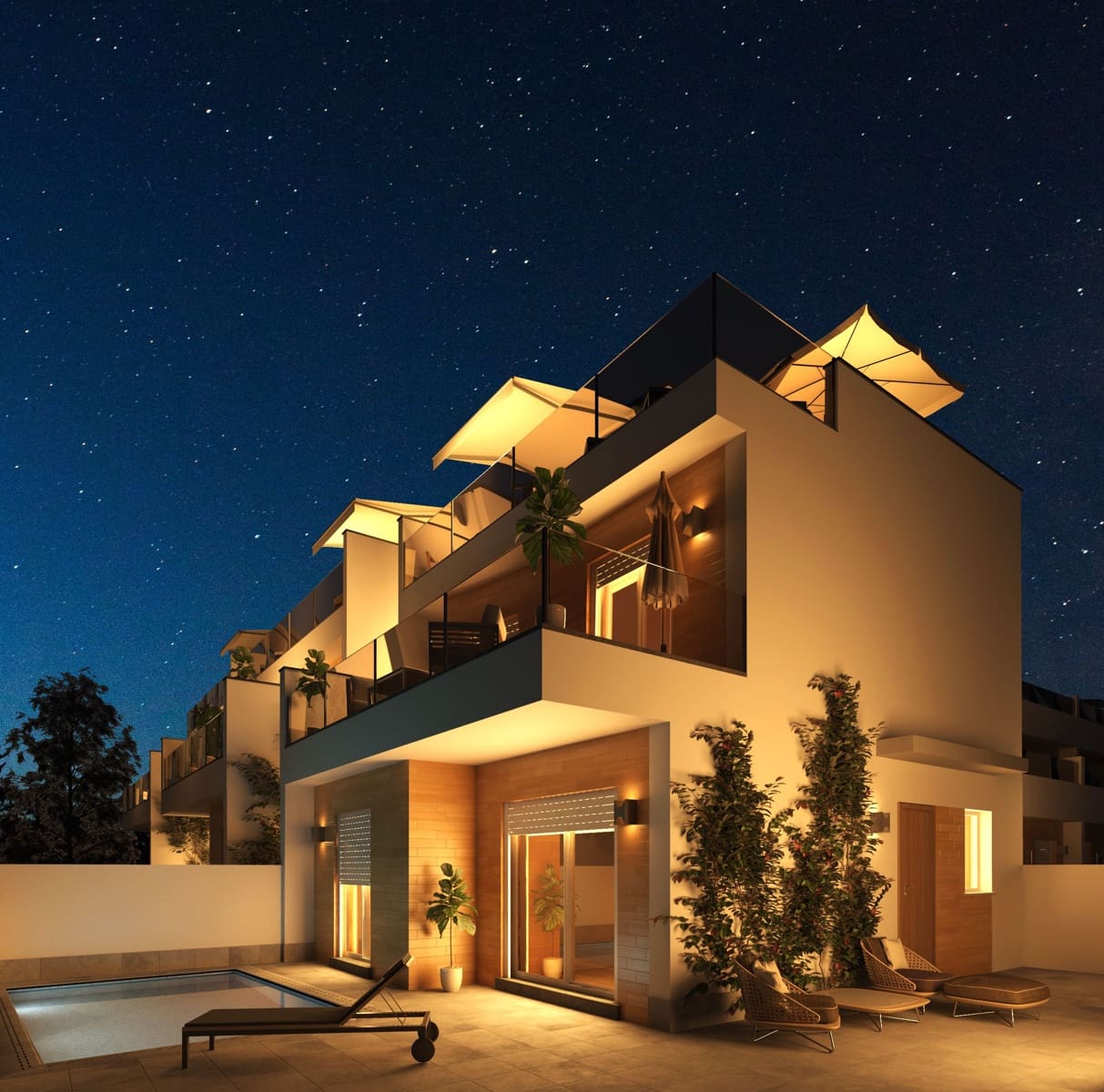 3 soveværelse Semi-Rækkehus til salg i Avileses med swimmingpool - € 269.000 (Ref: 8964427)