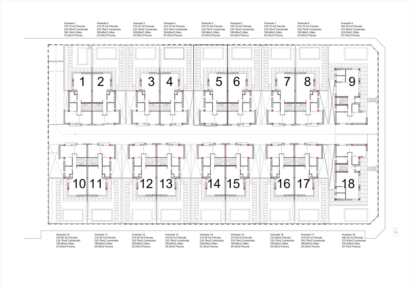 3 soverom Kjedet enebolig til salgs i Los Alcazares med svømmebasseng - € 442 000 (Ref: 8964434)