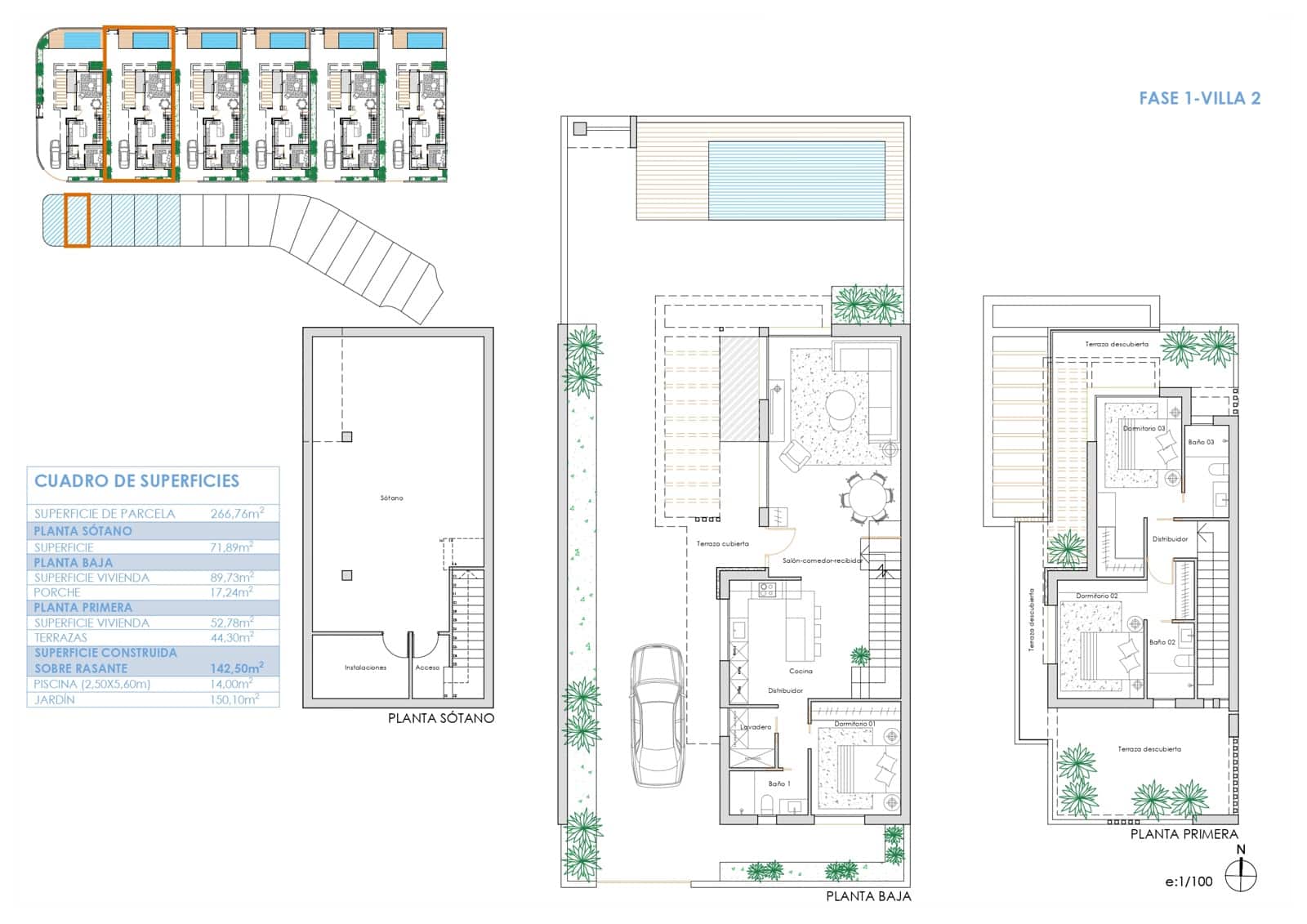 3 bedroom Villa for sale in Torre-Pacheco with pool - € 651,000 (Ref: 8964440)
