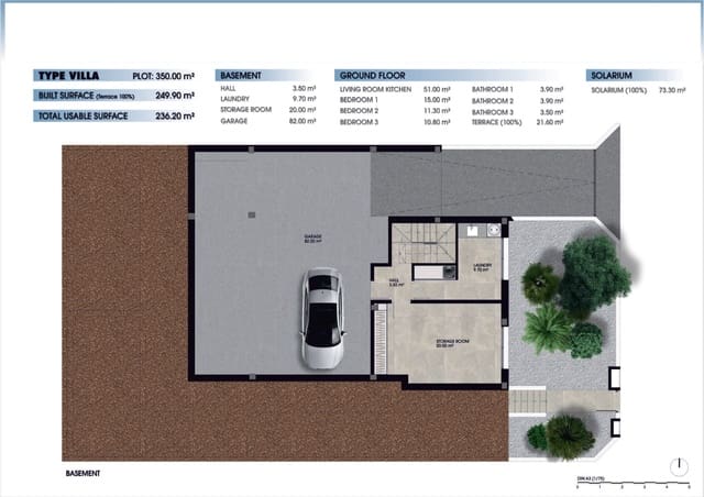 4 makuuhuone Huvila myytävänä paikassa Los Alcázares mukana uima-altaan - 685 000 € (Ref: 8964444)