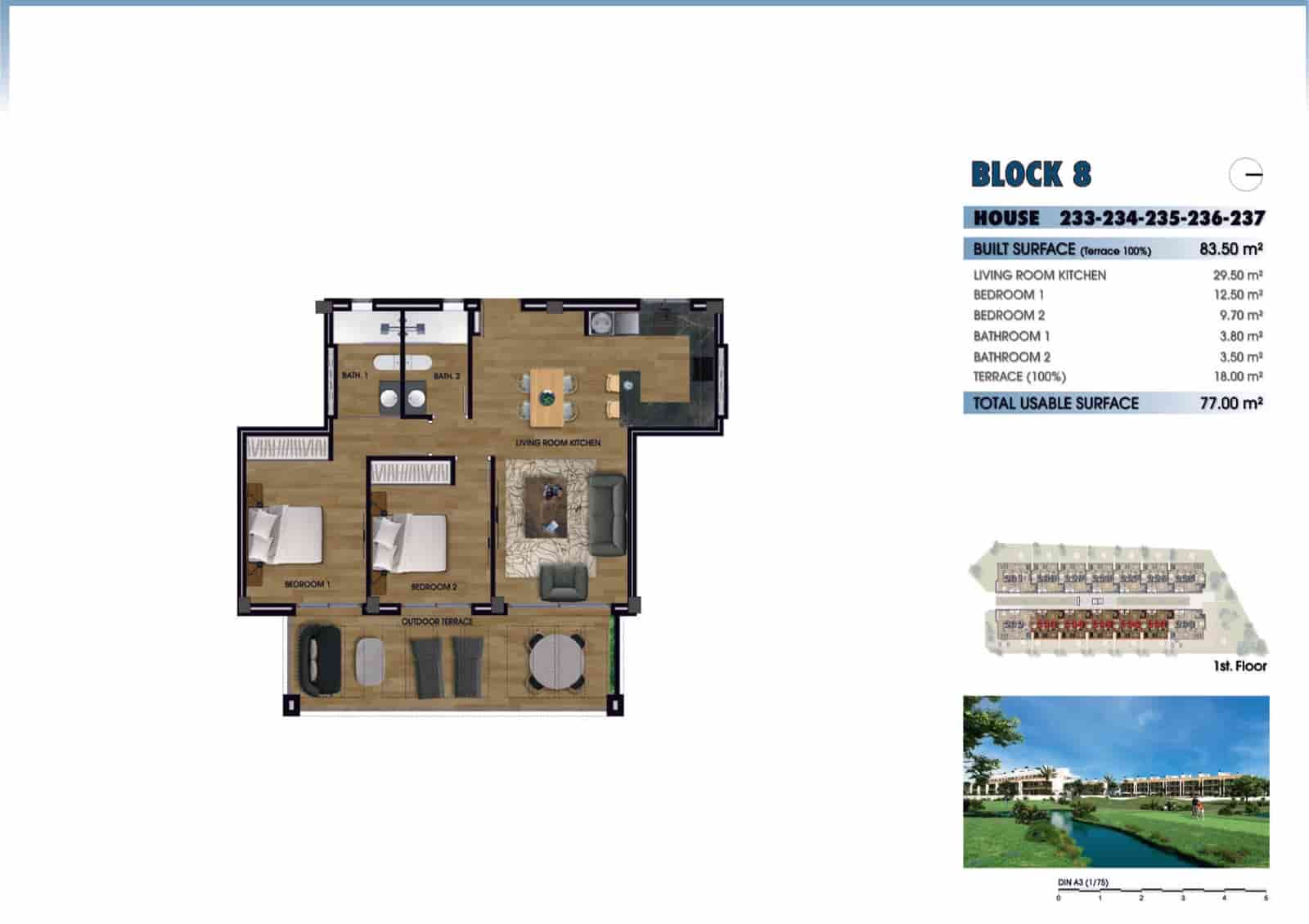 Piso de 2 habitaciones en Los Alcázares en venta con piscina - 260.000 € (Ref: 8964445)