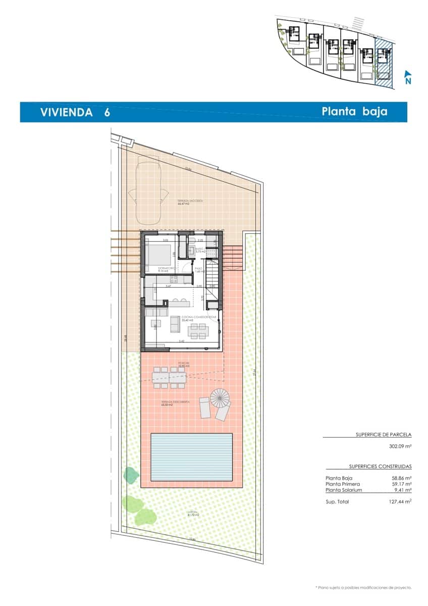3 makuuhuone Huvila myytävänä paikassa Torre de la Horadada mukana uima-altaan - 474 900 € (Ref: 8964448)