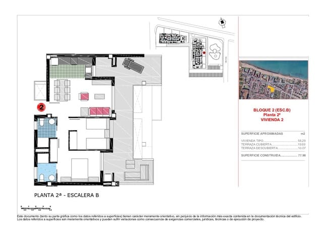 Piso de 2 habitaciones en Dénia en venta con piscina - 315.000 € (Ref: 8964452)