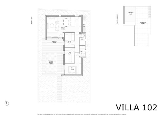 Chalet de 3 habitaciones en San Miguel de Salinas en venta con piscina - 429.900 € (Ref: 8964459)