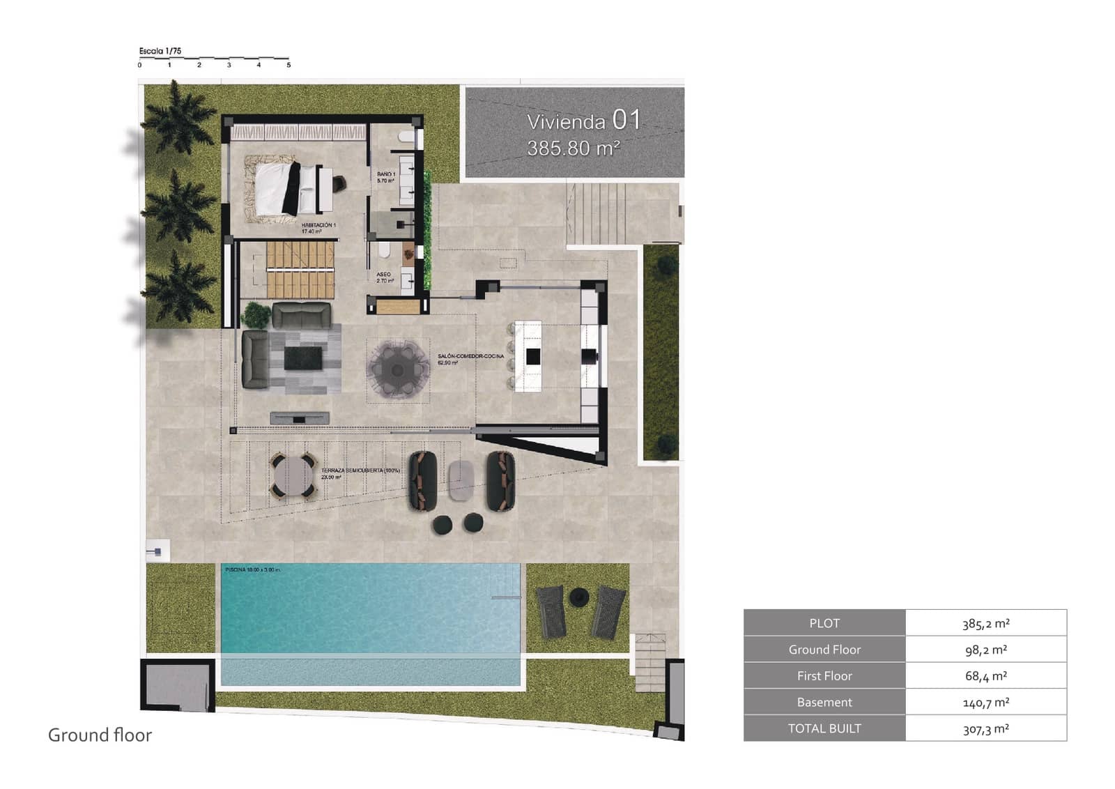 3 bedroom Villa for sale in Polop with pool - € 725,000 (Ref: 8964467)