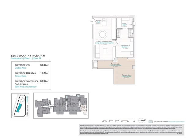 1 camera da letto Appartamento in vendita in La Villajoyosa / Vila Joiosa con piscina - 327.800 € (Rif: 8964471)