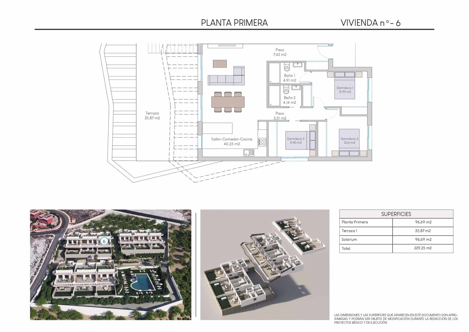 2 quarto Bungalow para venda em Finestrat com piscina - 419 900 € (Ref: 8964486)