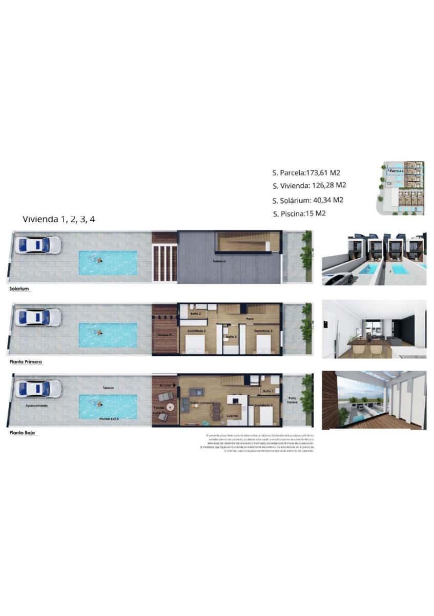 3 Zimmer Villa zu verkaufen in Pilar de la Horadada mit Pool - 349.900 € (Ref: 8992737)