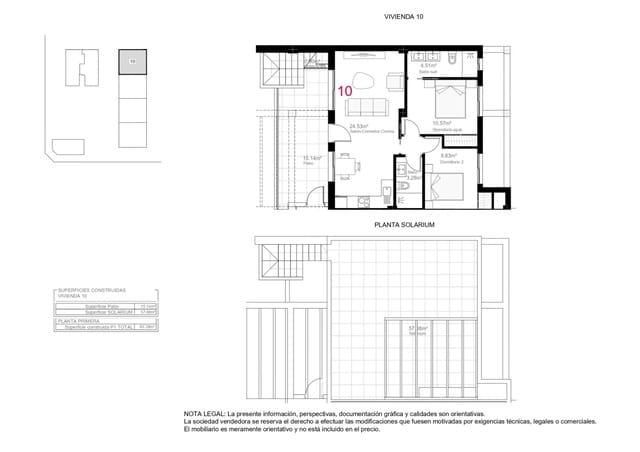 2 bedroom Bungalow for sale in Pilar de la Horadada with pool - € 259,900 (Ref: 9159644)