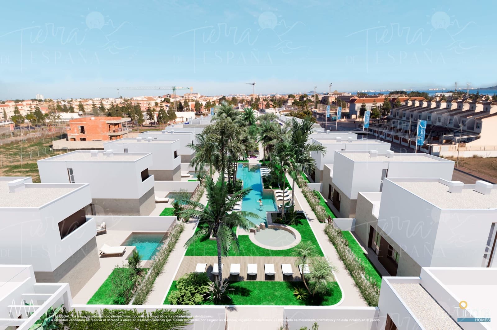 Chalet de 3 habitaciones en Los Alcázares en venta con piscina - 429.000 € (Ref: 9295883)