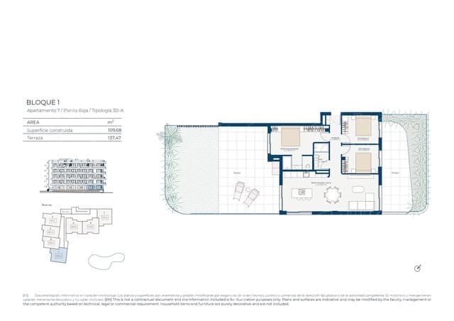 2 sovrum Lägenhet till salu i Baños y Mendigo, Murcia stad med pool - 299 000 € (Ref: 9648038)