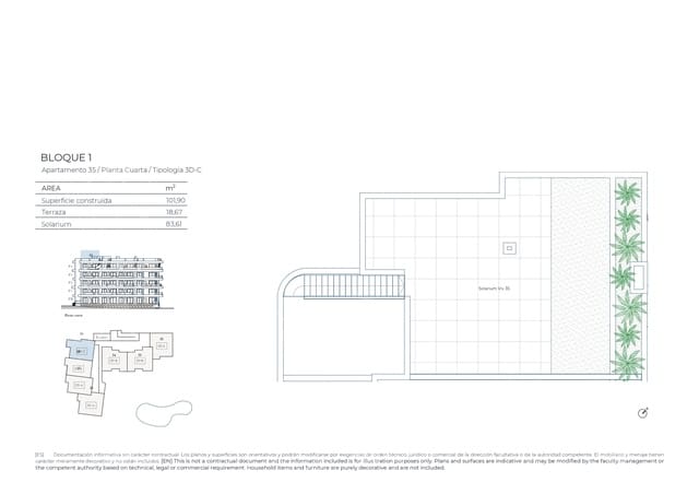 2 sovrum Lägenhet till salu i Baños y Mendigo, Murcia stad med pool - 299 000 € (Ref: 9648038)