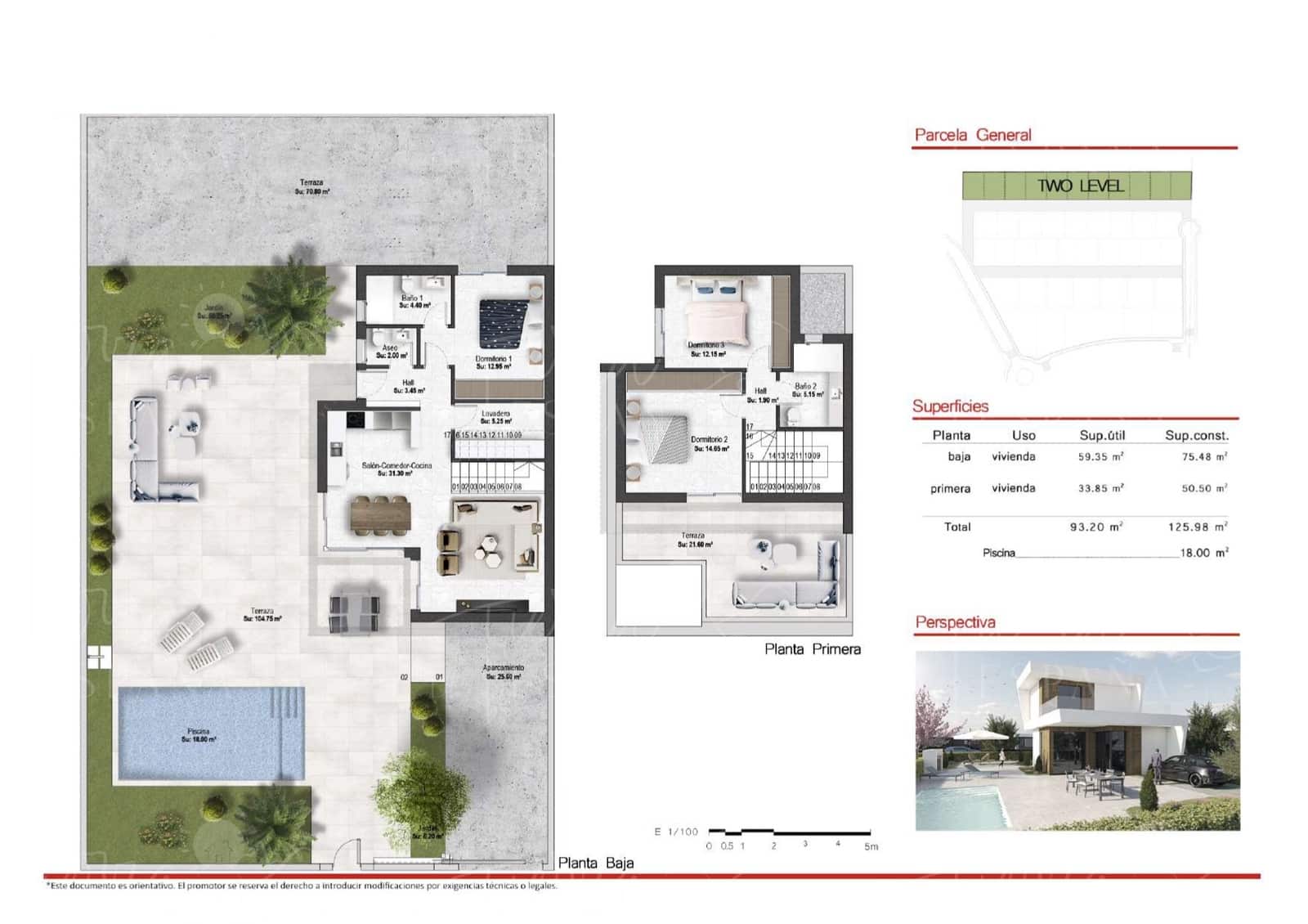 3 soveværelse Villa til salg i Banos y Mendigo med swimmingpool garage - € 413.400 (Ref: 9701567)