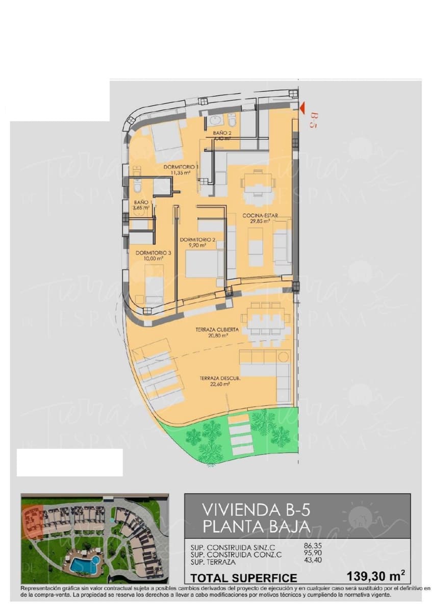 2 sypialnia Mieszkanie na sprzedaż w Los Alcazares z basenem garażem - 278 900 € (Ref: 9726581)