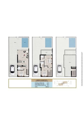 Adosado de 3 habitaciones en Santiago de la Ribera, San Javier en venta con piscina - 376.500 € (Ref: 9825044)