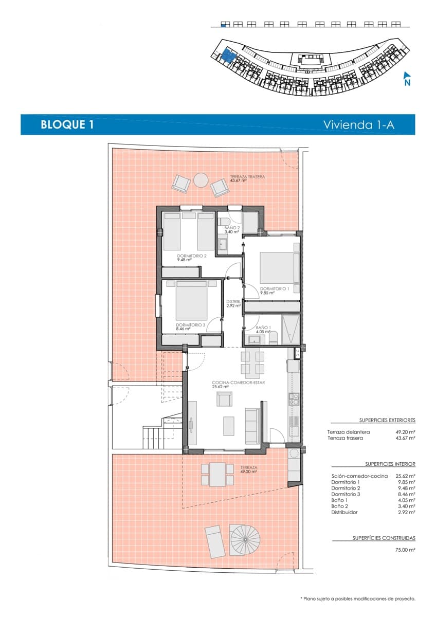3 slaapkamer Bungalow te koop in Pilar de la Horadada met zwembad garage - € 284.900 (Ref: 9866931)