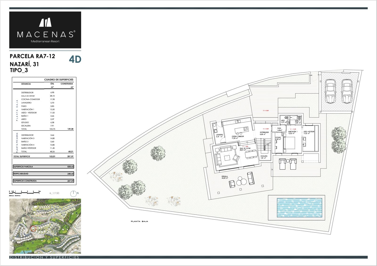 4 soveværelse Villa til salg i Mojacar med swimmingpool garage - € 850.000 (Ref: 8207651)