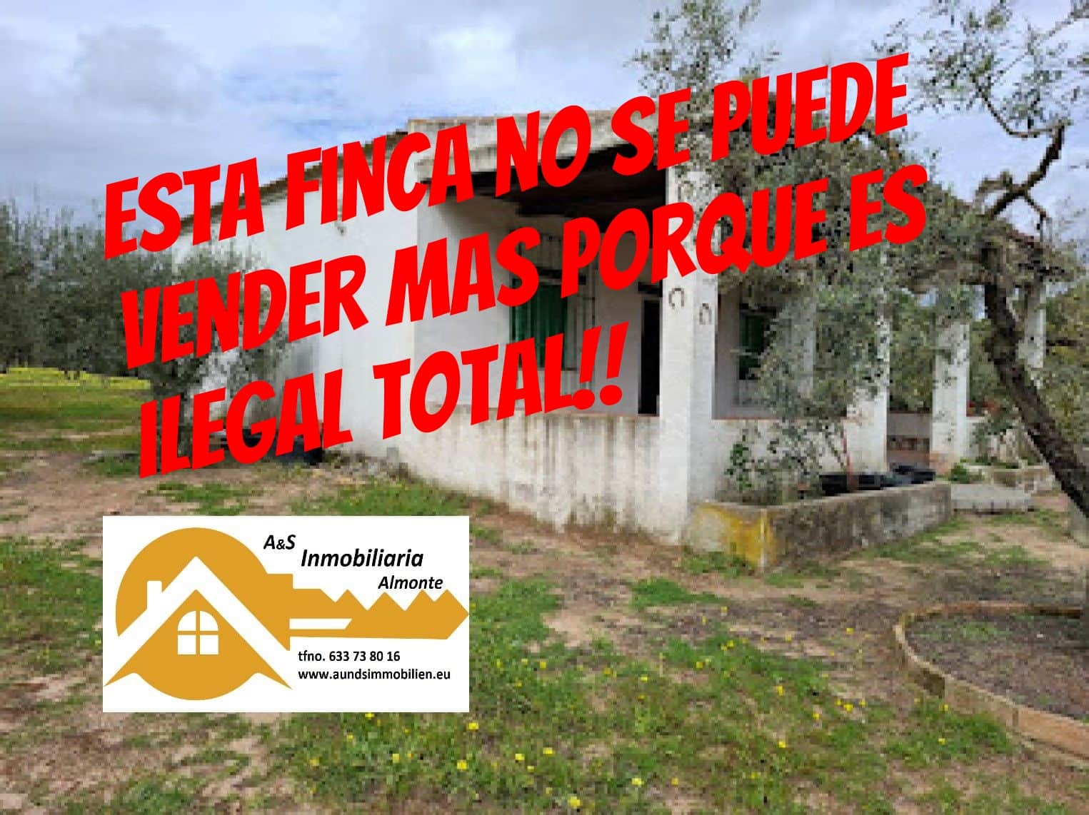 2 quarto Quinta/Casa Rural para venda em Almonte com garagem - 65 000 € (Ref: 9763520)