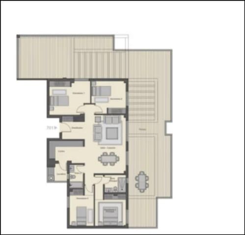 Penthouse de 4 chambres à louer à Rodeo Alto - Guadaiza - La Campana, Marbella avec piscine garage - 4 500 € (Ref: 8603502)