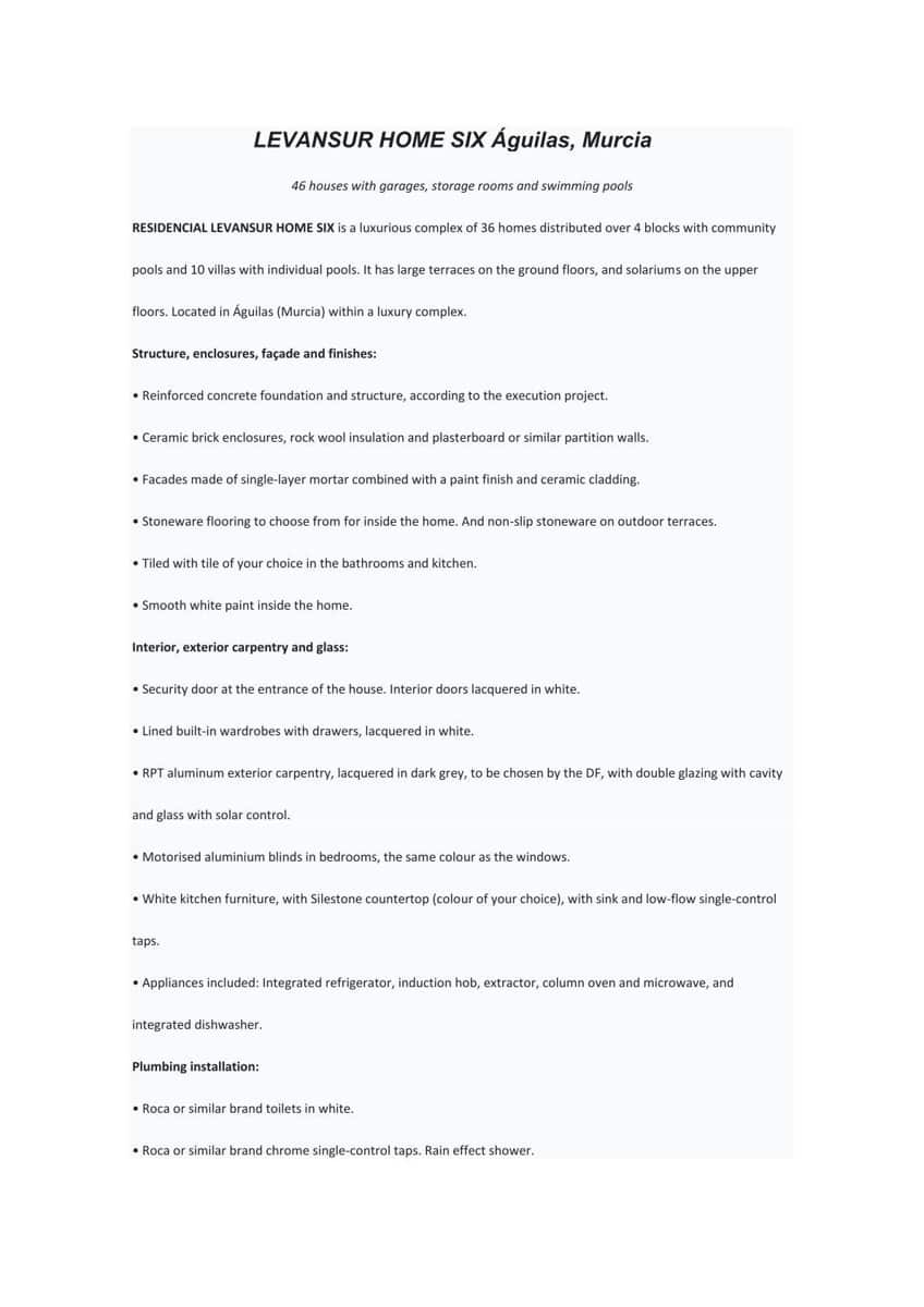 4 chambre Villa/Maison à vendre à Aguilas avec piscine garage - 378 000 € (Ref: 9650044)