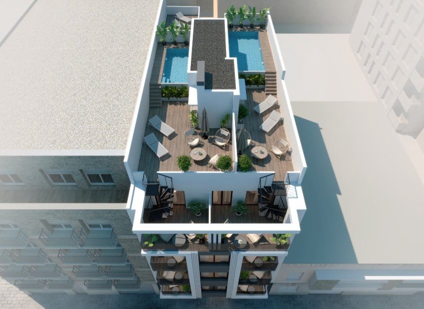 1 soverom Leilighet til salgs i Torrevieja med svømmebasseng - € 235 000 (Ref: 10131942)