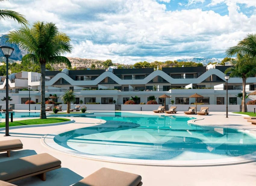 2 soveværelse Lejlighed til salg i Alfaz del Pi / L'Alfas del Pi med swimmingpool - € 287.000 (Ref: 9389909)