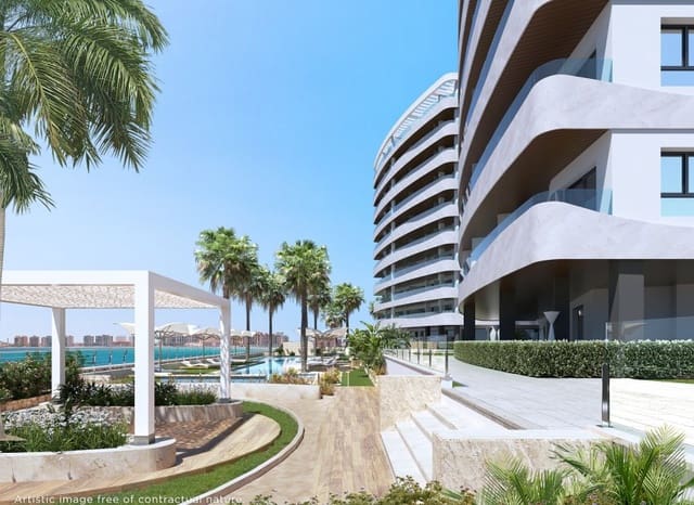 1 soveværelse Lejlighed til salg i La Manga del Mar Menor med swimmingpool - € 288.000 (Ref: 9497587)