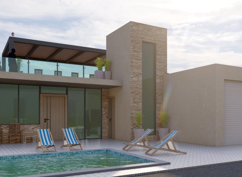 2 makuuhuone Omakotitalo myytävänä paikassa Fuente Alamo de Murcia - 189 034 € (Ref: 9499103)