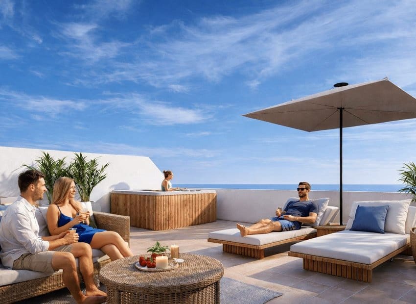 Ático de 2 habitaciones en Los Alcázares en venta con piscina - 359.900 € (Ref: 9763832)