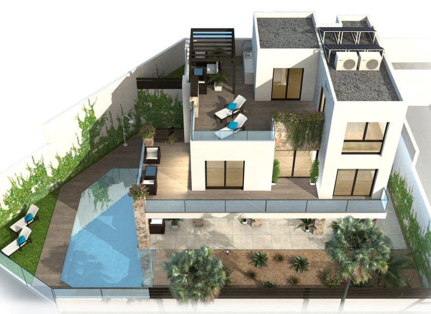 3 makuuhuone Huvila myytävänä paikassa Ciudad Quesada mukana uima-altaan 
autotalli - 852 000 € (Ref: 9763846)