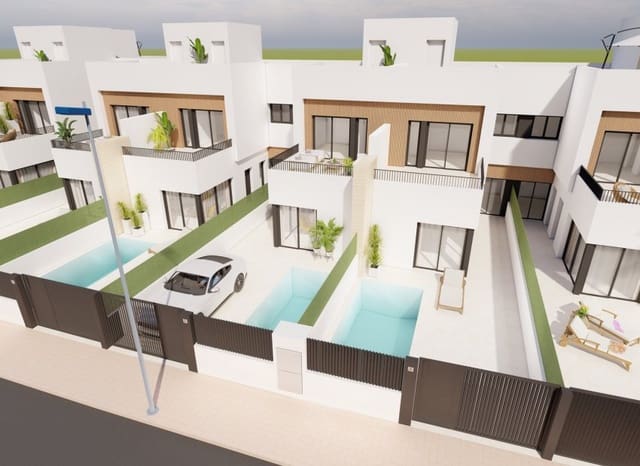 3 makuuhuone Omakotitalo myytävänä paikassa Santiago de la Ribera, San Javier mukana uima-altaan - 409 900 € (Ref: 9870340)