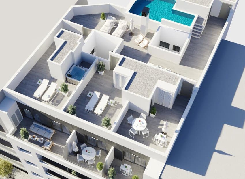 2 chambre Appartement à vendre à Torrevieja avec piscine garage - 299 000 € (Ref: 9967009)