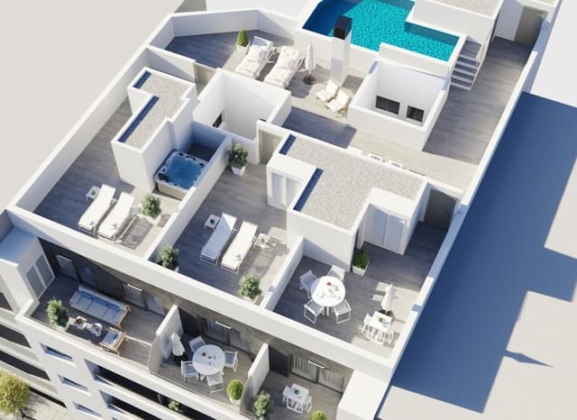 2 chambre Appartement à vendre à Centro - Muelle Pesquero, Torrevieja avec piscine garage - 299 000 € (Ref: 9967009)