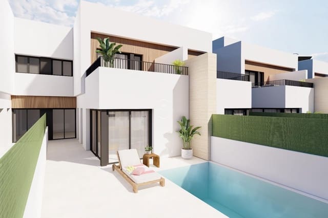 3 soveværelse Semi-Rækkehus til salg i Santiago de la Ribera, San Javier med swimmingpool - € 366.000 (Ref: 9152538)