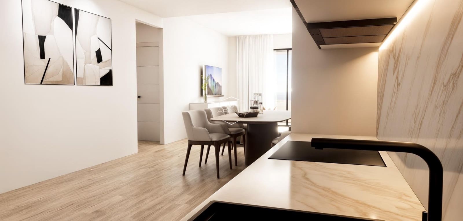 2 bedroom Apartment for sale in Finestrat with pool - € 299,900 (Ref: 9289958)