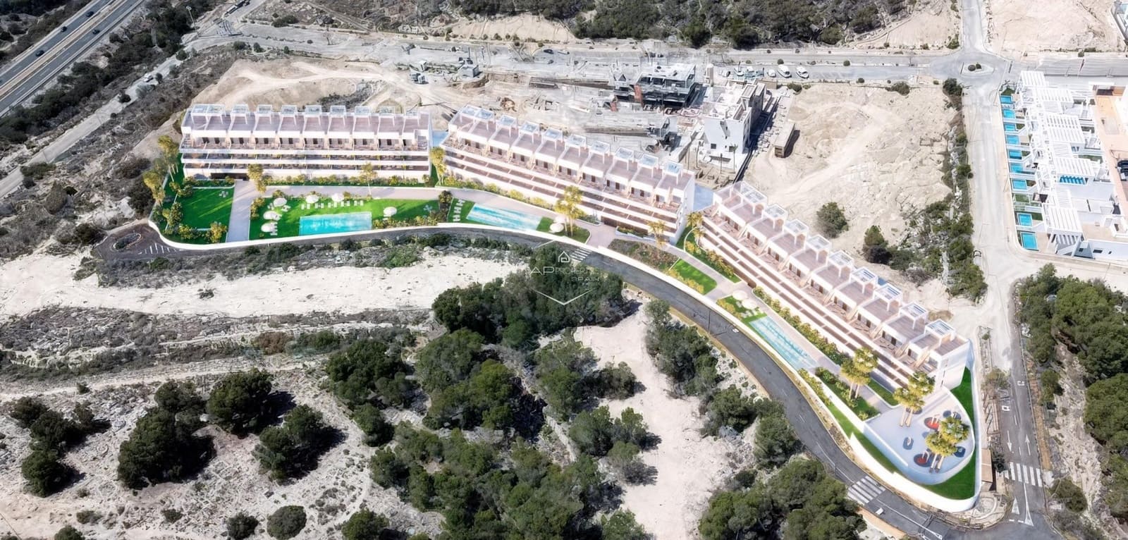 2 bedroom Apartment for sale in Finestrat with pool - € 299,900 (Ref: 9289958)