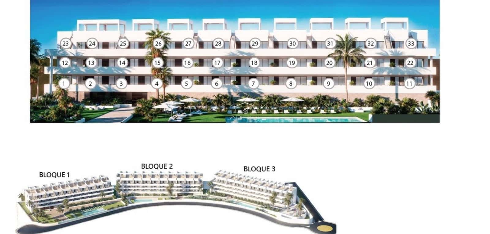 2 bedroom Apartment for sale in Finestrat with pool - € 299,900 (Ref: 9289958)