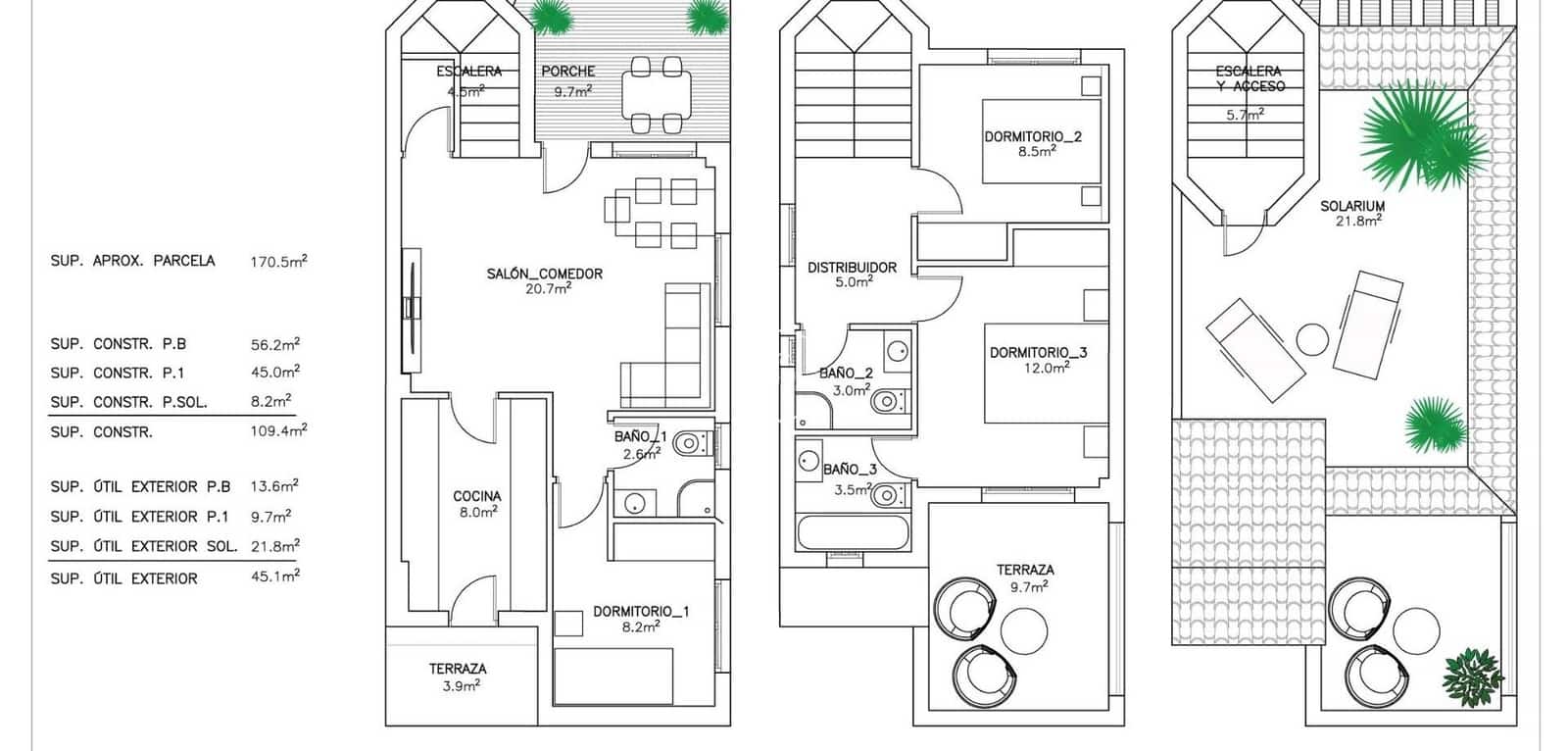 3 makuuhuone Paritalo myytävänä paikassa San Fulgencio mukana uima-altaan - 275 000 € (Ref: 9289965)