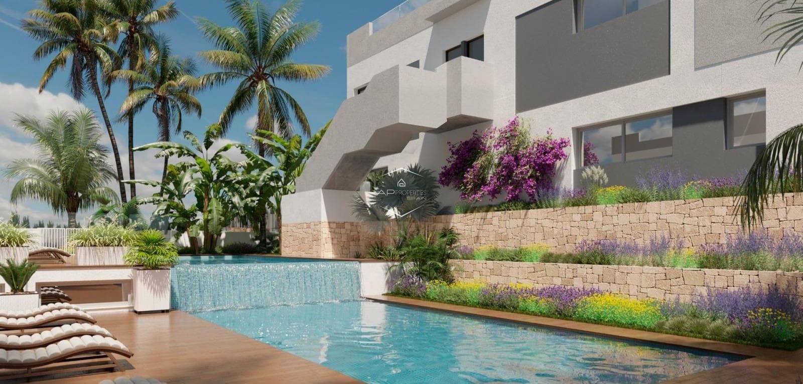 2 chambre Bungalow à vendre à Los Balcones avec piscine - 310 000 € (Ref: 9289967)