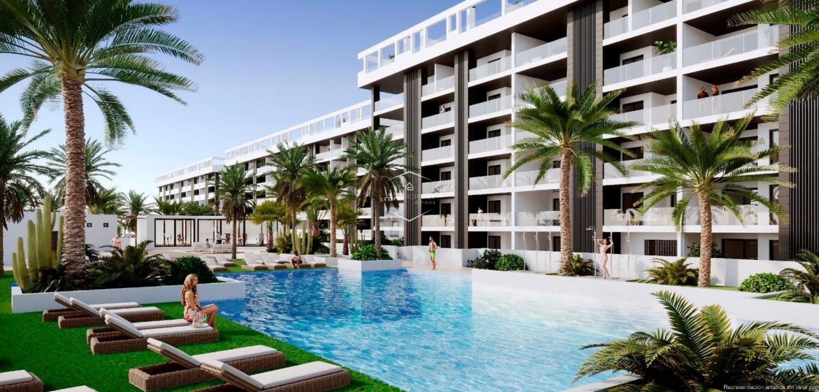 2 Zimmer Apartment zu verkaufen in Torrevieja mit Pool - 285.000 € (Ref: 9289969)