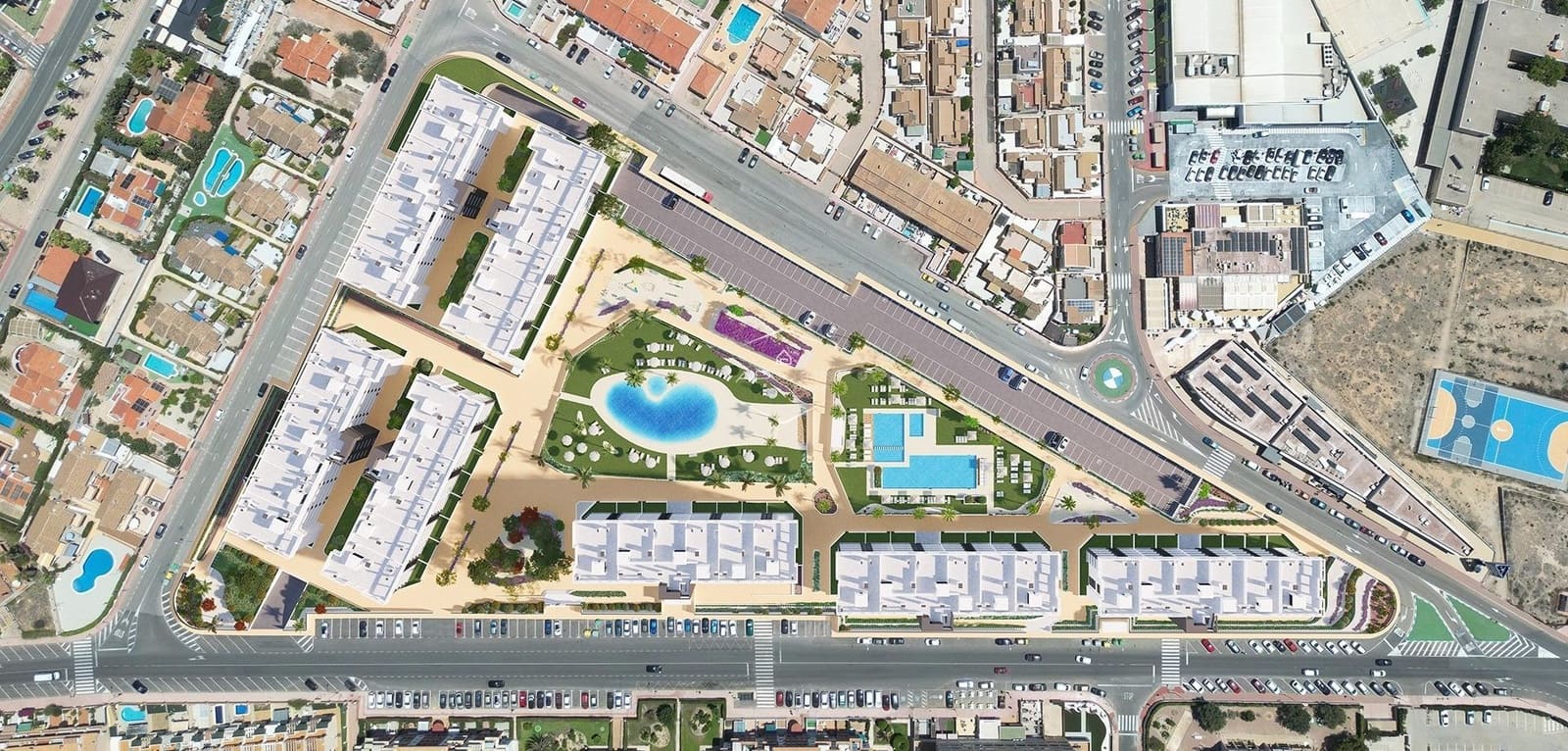2 Zimmer Apartment zu verkaufen in Torrevieja mit Pool - 285.000 € (Ref: 9289969)