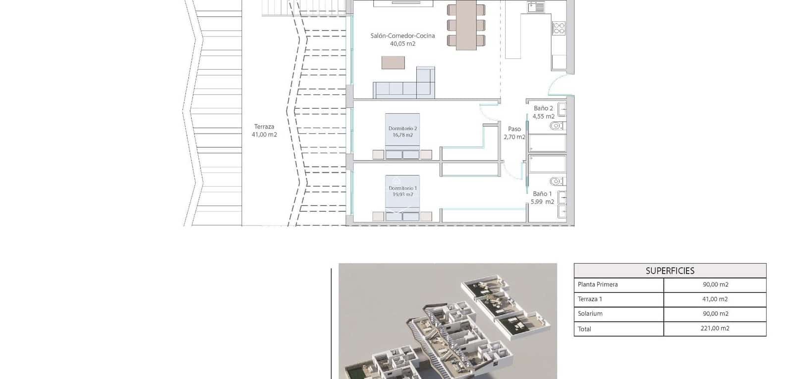 2 soveværelse Bungalow til salg i Finestrat med swimmingpool - € 429.900 (Ref: 9289970)
