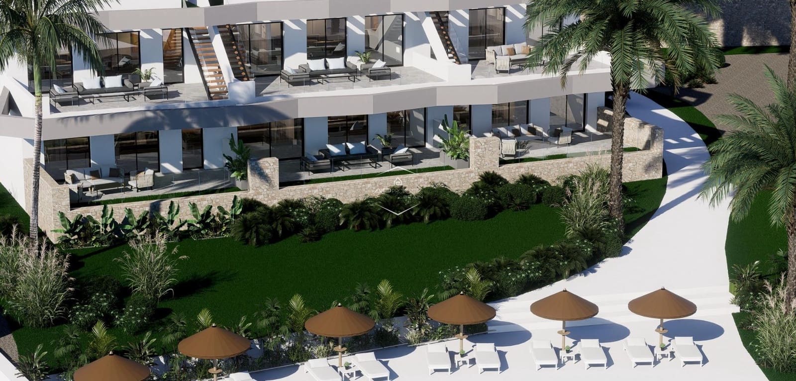 2 soveværelse Bungalow til salg i Finestrat med swimmingpool - € 429.900 (Ref: 9289970)